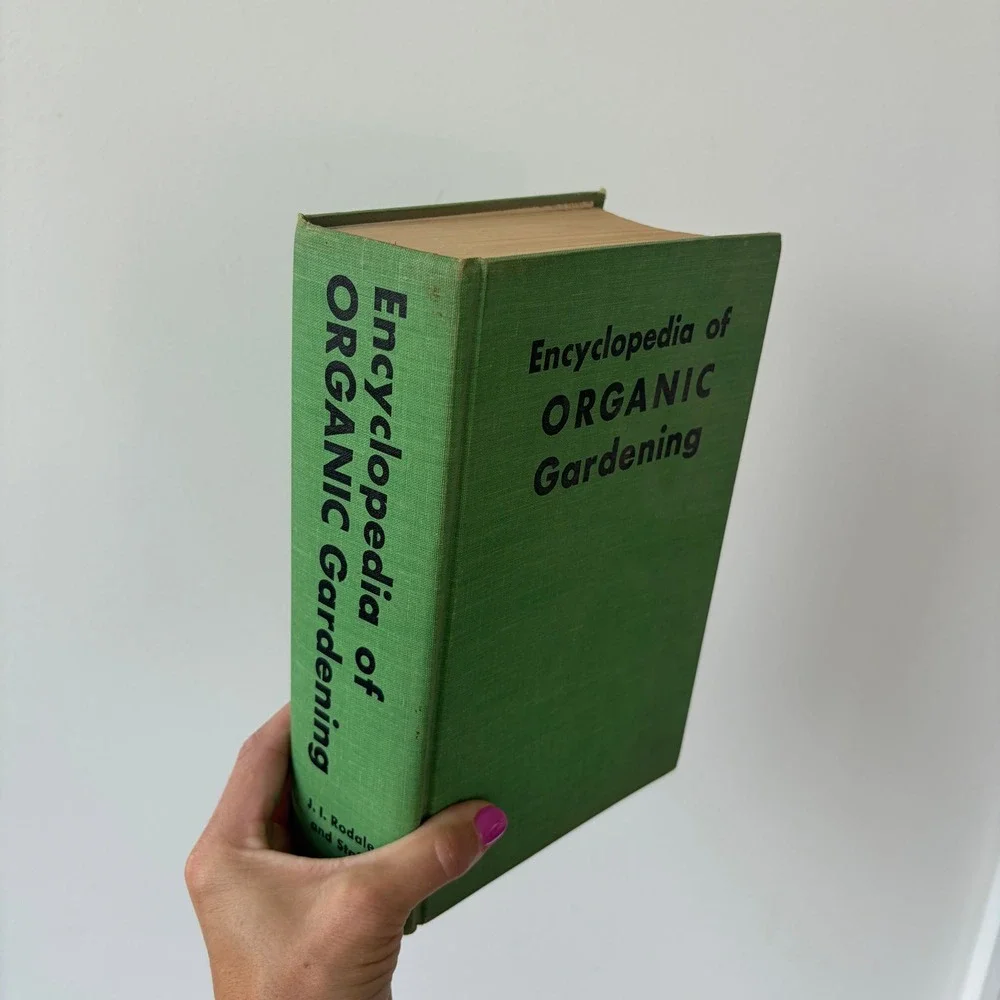 Encyclopedia of Organic Gardening J. I. Rodale 1970 Vintage Hardcover Green Book